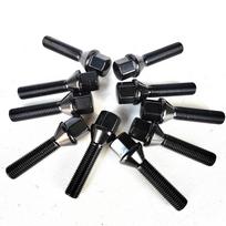 16PCS 12x1.5| 12x1.25| 14x1.5| 14x1.25 |40mm |45mm| 50mm| 55mm Cone Seat Car wheel spacer lug nut wheel bolts For BMW Volkswagen M14x1.5