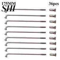 Wear-resistant 36Pcs Bicycle Spokes Long Lasting Muti-Function with Nipples Lightweight Mountain for Cycling 175mm