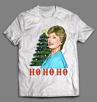 Golden Blanche Ho Ho Ho Christmas Unisex T-shirts S įvairiaspalvis