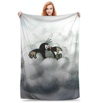 Mažasis kurmelis pledas Super minkštas grafinis pliušinis pledas mergaitėms berniukams namų dekoras flanelinis lovatiesė lovos uždangalas 75X95CM