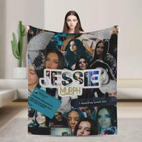 Jessie Murph Hysteria turas Šiltos minkštos antklodės Kelioninė pliušinė antklodė Madinga svetainės lovos flanelinė patalynė Sofos lovos užvalkalas 75X95CM