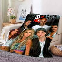 New 3D Printed Flannel Blanket Featuring R-RBD band/K-POP Style, Perfect for Home Use, Sofa Beds, or As a Birthday Gift. 75X95CM