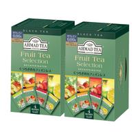 Ahmad Tea Caffeine-Free Fruit Selection Bags 20 2 Packs Assortment Apple Lemon Lime Peach Passion Strawberry Decaf Black England