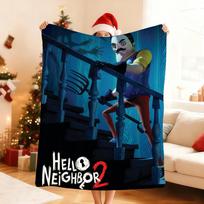 Karštas žaidimas H HELLO N NEIGHBOR S Antklodė Minkšta pledinė antklodė namams, miegamajam, lovai, sofai, piknikui, kelionėms, biurui, poilsiui, uždangalo antklodė, dovana 75X95CM