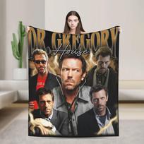 House MD Daktaras Gregory House Mesti pledas sofai Purus minkštas pliušinis pledas 50x60 colių Įvairių dydžių Patalynė visiems sezonams 75X95CM