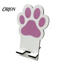 Adjustable Phone Stand for Desk Wooden Cell Holder, Cute Cat Paw/Bow Desktop Stand, Portable Stylish Organizer Horizontal And Vertical Support A