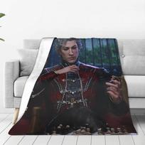 Astarion B-Baldurs Game Gate Flaneliniai pledai Vamzdis Veikėjas Nuostabus Mesti pledai Lovatiesės 200x150cm Kilimo Gabalas Super Šiltas 75X95CM