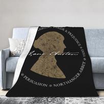 Jane Austen Persvėjimas Išdidumas ir prietarai Flanelinis pledas Knyga Kūrybiškas pledas antklodei 125*100cm Minkštas 75X95CM