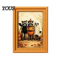 Magnetic Art for Whiteboards Wooden Black Cat Fridge Magnet, Seasonal Cartoon Kitchen Bathroom Decor, Retro Photo Frame Magnets Cute Theme Magnets, D
