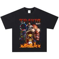 Travis Scott T-Shirt, Soft Fabric Casual Daily Wear S įvairiaspalvis