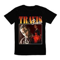 Men Travis Rapper American Scott Texas Music Band Tee T-Shirt S įvairiaspalvis