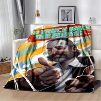 Disco Elysium Game Gamer Cartoon Blanket,Soft Throw Blanket for Home Bedroom Bed Sofa Picnic Travel Office Cover Blanket Kids Size: 75*100cm, Weight: 230 GSM