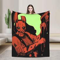 Dead by Daylights Art Flannel Blankets Autumn Super Soft Throw Blanket for Students Home Decor Fashion Bedspread Sofa Bed Cover Size: 75*100cm, Weight: 230 GSM