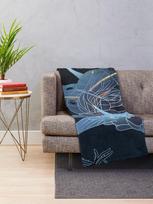 Subnautica Ghost Leviathan Throw Blanket for Cozy Comfort in Home Textile Size: 75*100cm, Weight: 230 GSM