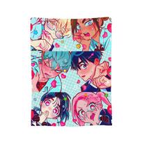 Alien Stage Anime Blankets Fleece Spring/Autumn Multi-function Super Soft Throw Blanket for Bed Office Bedspreads Size: 75*100cm, Weight: 230 GSM
