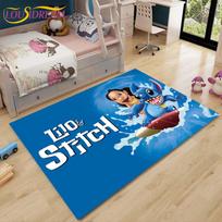 Anime Stitch kilimas Vaikų kilimai Svetainės arbatos staliuko kilimėliai Miegamojo kilimas Plaunami grindų kilimėliai Namų zonos kilimėlis 40cm x 60cm