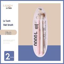 Dual-Pack Soft Bristle Toothbrush for Sensitive Gums - Deep Cleaning Adult Set