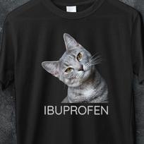 IBUPROFEN Funny Cat Meme Vintage Shirt, Gift for Woman and Man, Inappropriate Tee, Stupid Gifts, Ugly Shirts, Unhinged Shirt, Cringe Shirt 3XL