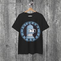 Bender Futurama T-Shirt: Skater Streetwear Graphic Tee XL