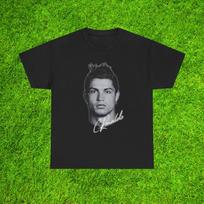 Cristiano Ronaldo CR7 T-Shirt Manchester United Real Madrid Juventus Al-Nassr Portugal Soccer Fan Gift Football Legend Tee Streetwear Black 3XL