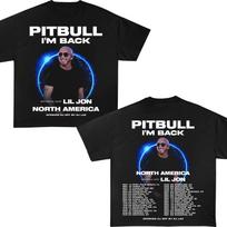 Pitbull I'm Back North America Tour 2026 2 sided Shirt 4XL