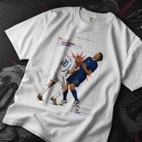 Zinedine Zidane Galvos Smūgis Marškinėliai, Prancūzijos Futbolo Legenda Retro Marškinėliai, 2006 Pasaulio Taurės Finalas 4XL