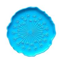 Resin Mold Dandelion  Mirror Silicone Mold for Making Coasters