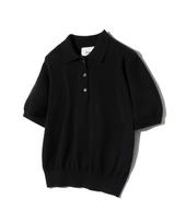 Yale Women'S Supima Cotton Short Sleeve Polo Knit Black Note/S