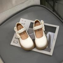 PU Velcro Beads Female Children Spring and Autumn 12-18 Years Old Elegant Non-slip Rubber Leather Shoes Happy Ya & K119 27