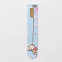 of Page Book Clips Paper Clips Book Tag Rabbit Romantic Sakura Metal Bookmark Pendant Bookmark A