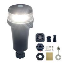 Kayak Navigation Lights Portable 3AA Battery All-Round White Led Inflatable Boat Surface Mount Adhesive Base +Fixed Base 01104