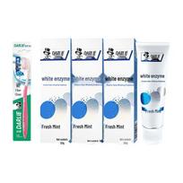 Hawley White Enzyme Mint Toothpaste & Charcoal Toothbrush Set