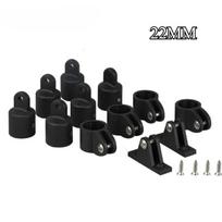 12Pcs Nylon Marine Boat Bimini Top Hardware Fittings Set Eye End Cap/Jaw Slide Pipe Clamp & Deck Hinge Boat Accessories Marine 22mm
