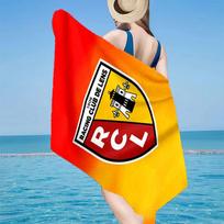 Racing Club De Lens Crest Microfiber Beach Towel, Lightweight And Quick-Dry, for Summer Travel, Beach Essential, Swimming Pool 70cmx140cm(27x55inch)