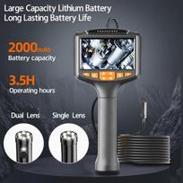Single Dual Lens Car Tube Drain Pipe Endoscope Automotive Borescope Endoscopic Inspection Endoscopy Cameras For Cars Tools 1080p 8mm-Single Lens 2m