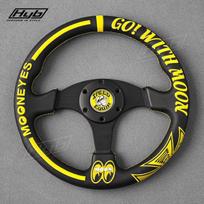 330mm/13Inch NEW Design MoonEyes Racing Game Steering Wheel Universal juoda