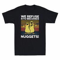 Unisexs We Nuggets With Funny To Gangster Become Retro Gun Refuse TShirt Chickens S