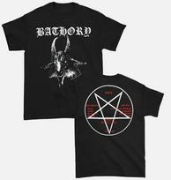 New Bathory Goat Logo Pentagram Black Metal Band Tshirt (S To 5xl) S