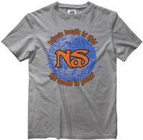 Amplifiedunisexs Tshirt Nas World Marble Gray S