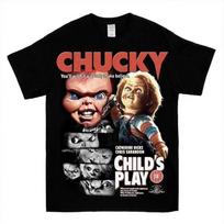 Chucky Vaikiški žaidimai Siaubo filmo marškinėliai L1104_40 Unisex marškinėliai S įvairiaspalvis