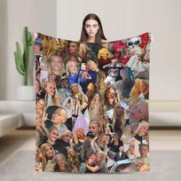 Freya Skye minkštas pledas Kempingo pliušinis pledas Naujoviškas lauko flanelinis lovatiesė Sofos lovos užvalkalas 75X95CM