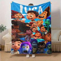 1 vnt., Disney Pixar filmo „Luca“ personažų pledas. Puikiai tinka namų dekoravimui, sofos uždengimui, naudojimui lauke, kelionėms, stovyklavimui 75X95CM