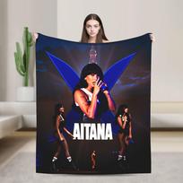Super šiltos antklodės Kempingui Aitanaed Dainininkas Mėtomasis pledas Ispanų menas Flanelinis patalynės užvalkalas Sofai Kėdei Juokingas sofos-lovos užvalkalas 75X95CM