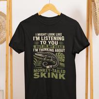 Monkey-Tailed Skink Shirt, Funny Reptile Lover Tee, Lizard Keeper Gift, Comfort Colors 1717 S