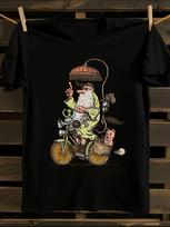 R Crumb Mr Natural 'On Tour' Next Level T-shirt S įvairiaspalvis
