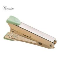 Portable Paper Binder Handheld Stapler, Metal Ergonomic Binding Tool, Compact Stapler for Office Lightweight And School Documents Stapling Tool žalia