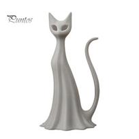 Durable PLA Ghost Ornament 3D Printed Cat Desk Buddy, Cute Halloween Kitty Figurine for Stress Relieving Healing Toy Office Shelf, Spooky Kitten B