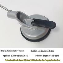 45° Double Claw Suction Cup Flagpole Mount for Car Bodies and Roof Glass 120mm Suction Cup