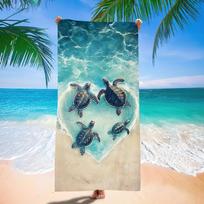 Minimalist Palm Tree Beach Towel Tropical Silhouette Print Quick Dry Absorbent Towel 50x100cm