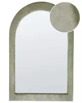 Sieninis veidrodis HURIEL 60 cm 90 cm alyvuogių spalvos veliūras